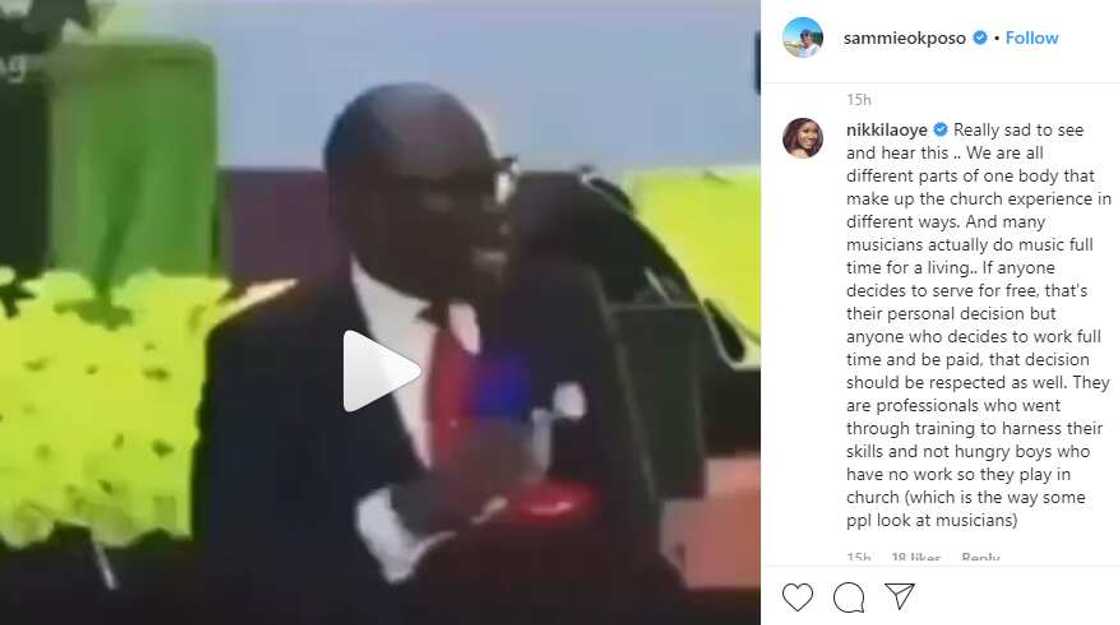 Sammie Okposo blows hot at pastor for faulting instrumentalists charge churches Sammie Okposo blows hot at pastor for faulting instrumentalists charge churches