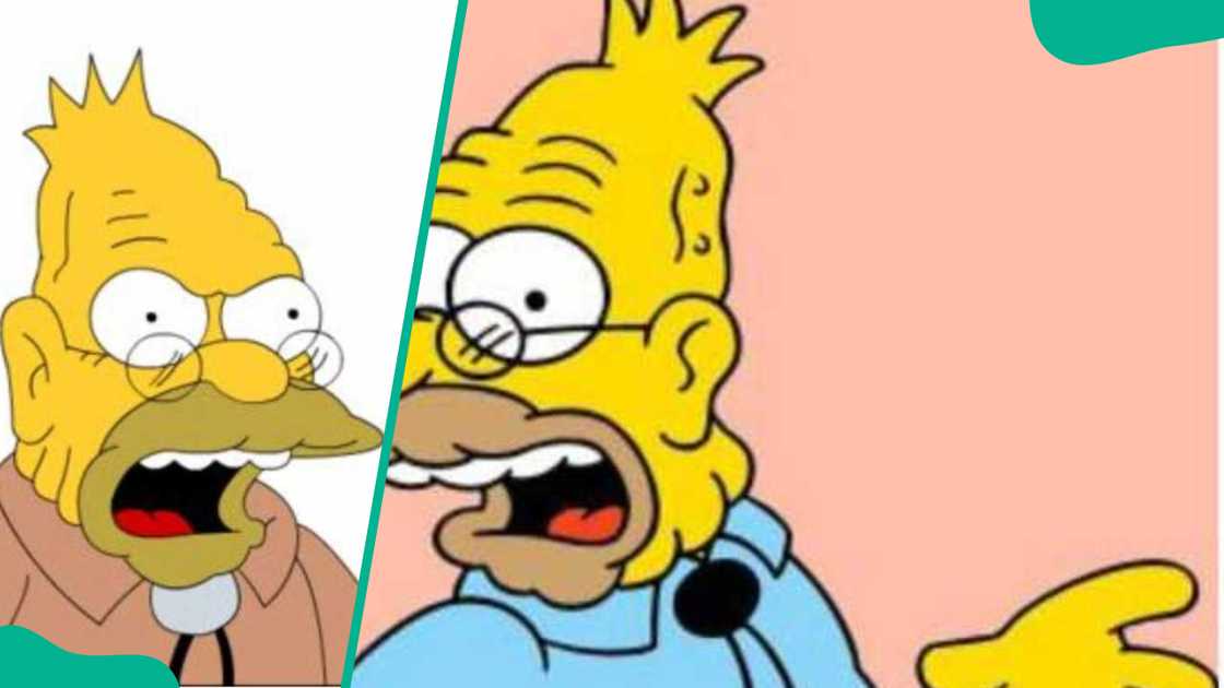Abe Simpson II from The Simpsons