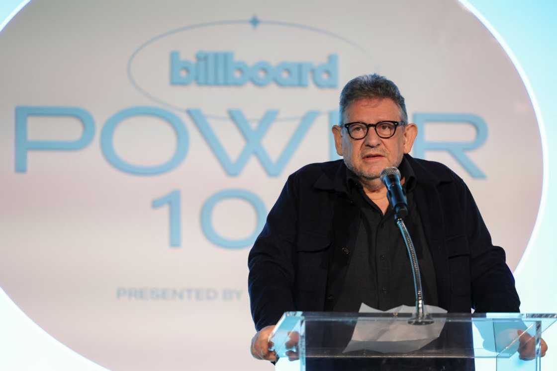 Lucian Grainge speaks onstage at the Billboard Power 100 Event Lucian Grainge speaks onstage at the Billboard Power 100 Event