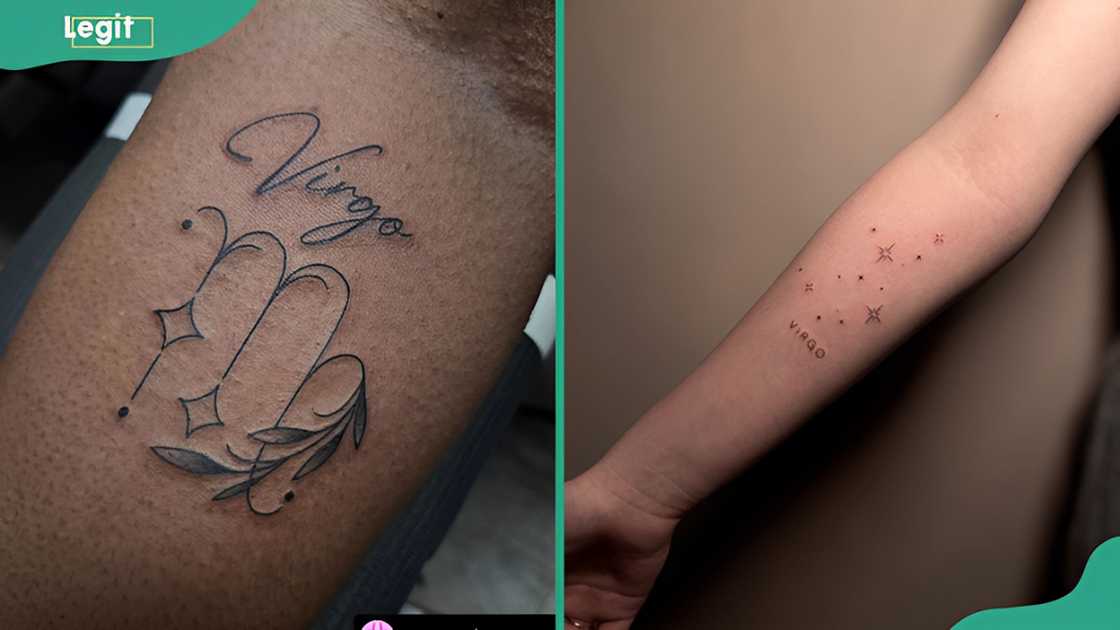 Virgo script tattoo Virgo script tattoo