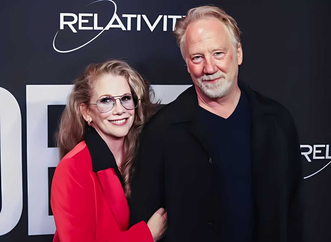 Melissa Gilbert and Timothy Busfield pose on the red carpet of The Independent premiere