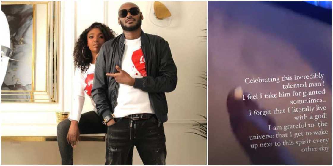 Annie Idibia and 2baba. Annie Idibia and 2baba.