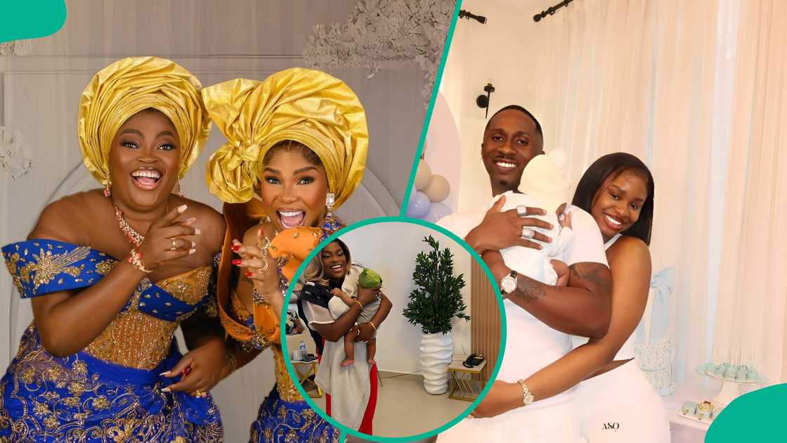 Funke Akindele visits Iyabo Ojo's grandson, video trends
