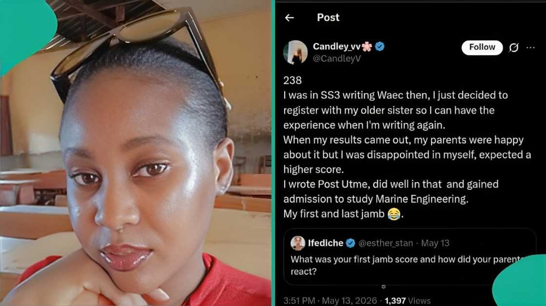 Lady reveals JAMB score that secured her UNIBEN admission, shares Post-UTME story