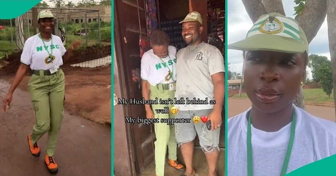 After her POP, ex-corps member visits husband's provision shop to express her gratitude. After her POP, ex-corps member visits husband's provision shop to express her gratitude.