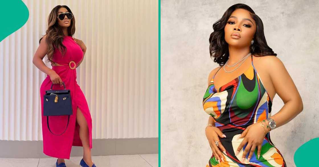 Fans discuss Toke Makinwa's age. Fans discuss Toke Makinwa's age.