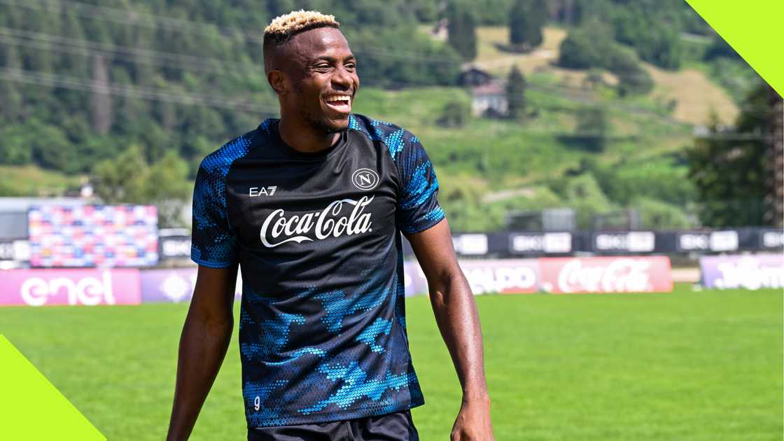 Victor Osimhen in Napoli's training Victor Osimhen in Napoli's training