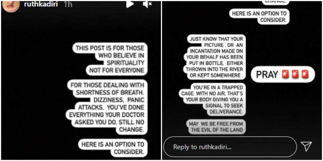 Ruth Kadiri advises people Ruth Kadiri advises people