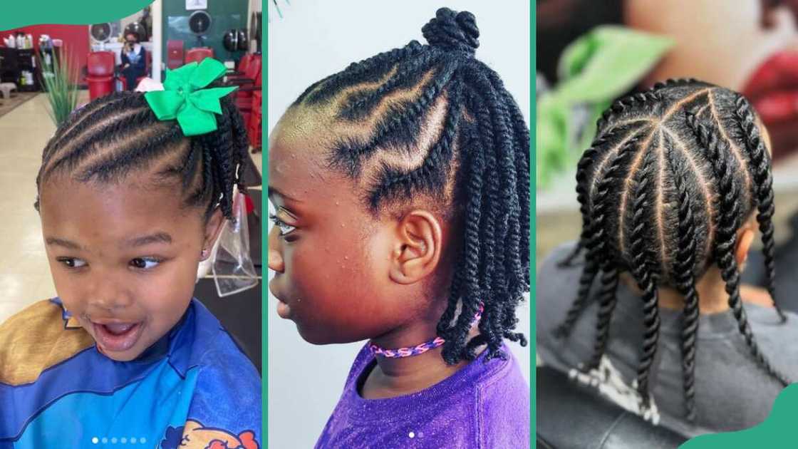Girls with flat twist Girls with flat twist