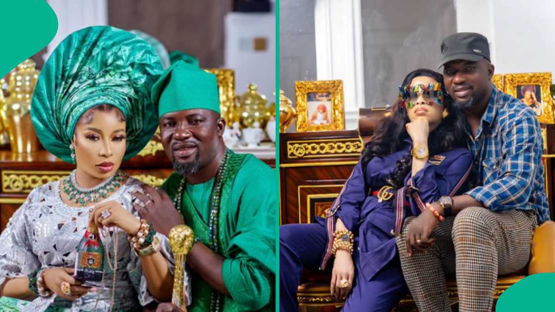 Lizzy Anjorin says no celebrity husband is as rich as her husband. Lizzy Anjorin says no celebrity husband is as rich as her husband.