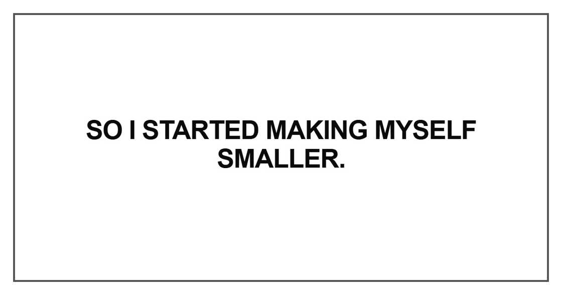 So I started making myself So I started making myself