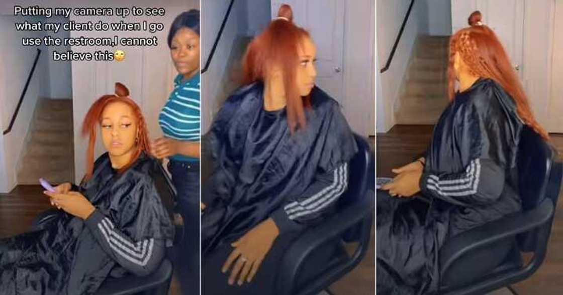 Hairdresser cries out after installing hidden camera, farting at shop Hairdresser cries out after installing hidden camera, farting at shop