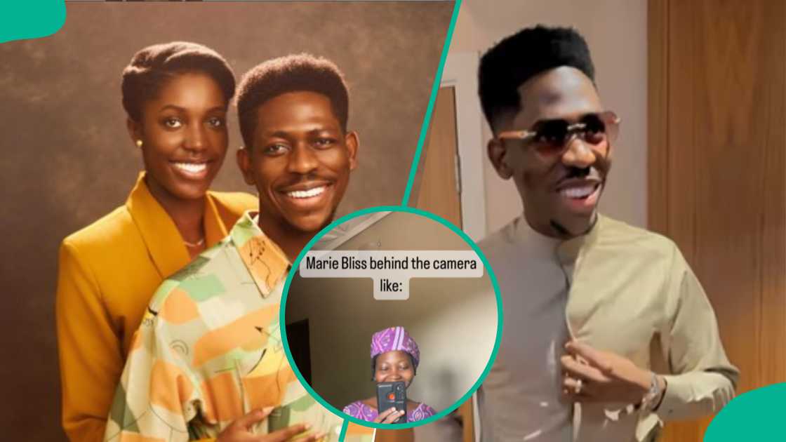Moses Bliss calls wife 'baby' she calls him 'sir'. Moses Bliss calls wife 'baby' she calls him 'sir'.
