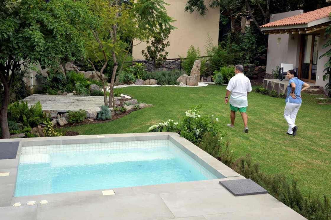 The cohousing project has a large shared garden and a swimming pool