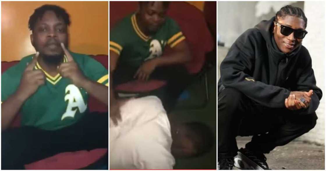 Old video of Bella Shmurda's first time meeting Olamide. Old video of Bella Shmurda's first time meeting Olamide.