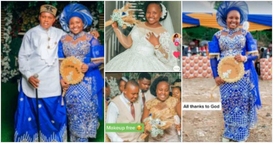Nigerian lady marries, no makeup, white wedding, traditional wedding Nigerian lady marries, no makeup, white wedding, traditional wedding