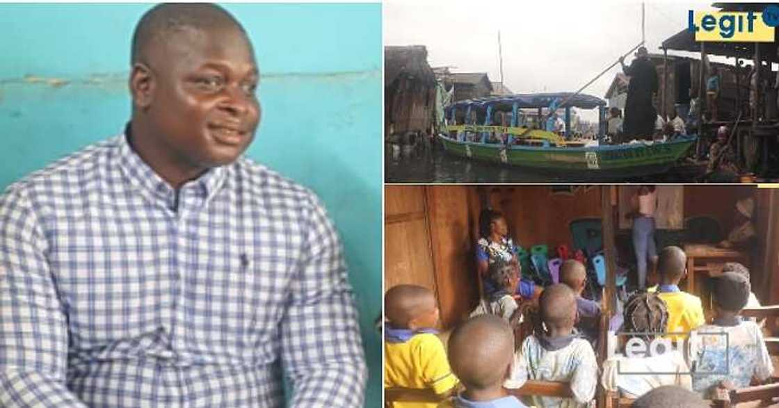Man opens free school, free boat, Makoko Man opens free school, free boat, Makoko