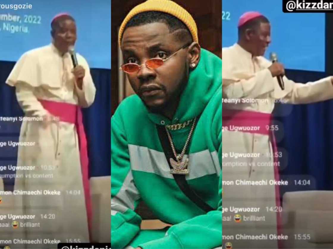 Priest Sings Kizz Daniel's ‘Odoewu’ Song, Singer Reacts Priest Sings Kizz Daniel's ‘Odoewu’ Song, Singer Reacts