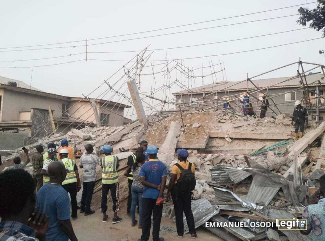 Another building under construction collapses in Lagos