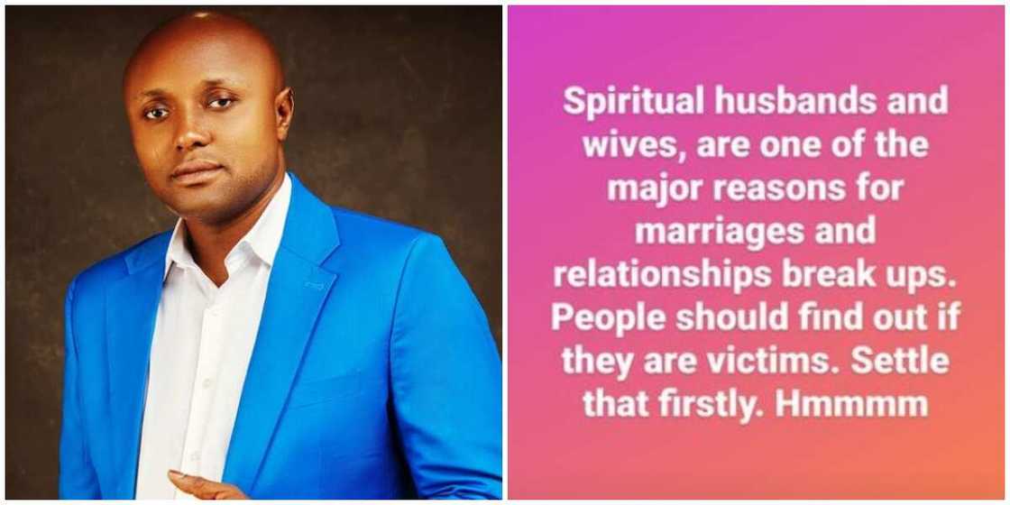 Spiritual partners are the reasons marriages/relationships fail - Davido's Isreal says Spiritual partners are the reasons marriages/relationships fail - Davido's Isreal says
