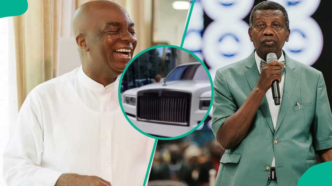 Adeboye and Oyedepo/Rolls Royce Gift to Bishop Oyedepo on 70th Birthday Adeboye and Oyedepo/Rolls Royce Gift to Bishop Oyedepo on 70th Birthday