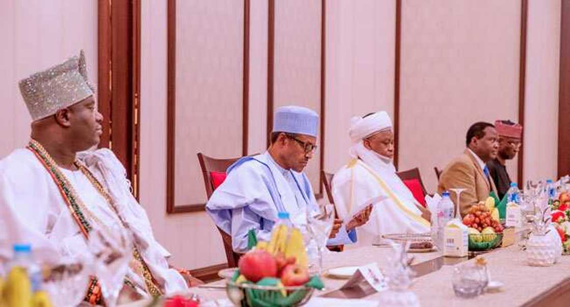 Buhari, Sultan of Sokoto, monarchs meet in Aso Rock