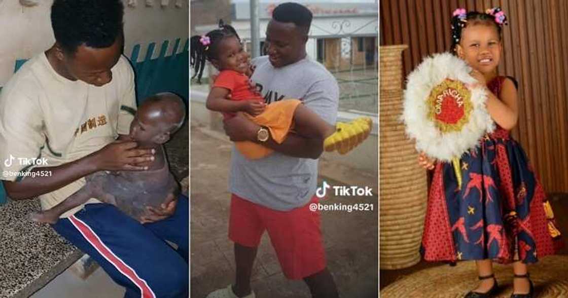 Man flaunts transformation of baby abandoned by mum Man flaunts transformation of baby abandoned by mum