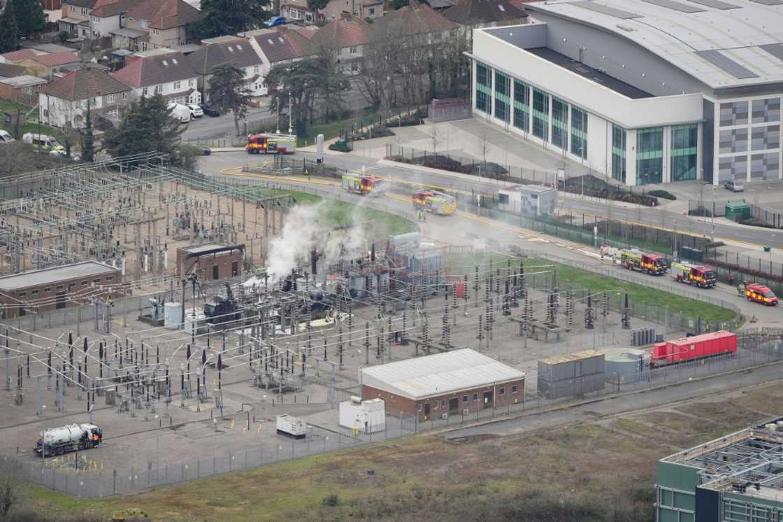 The fire broke out at the North Hyde substation in West London on March 20