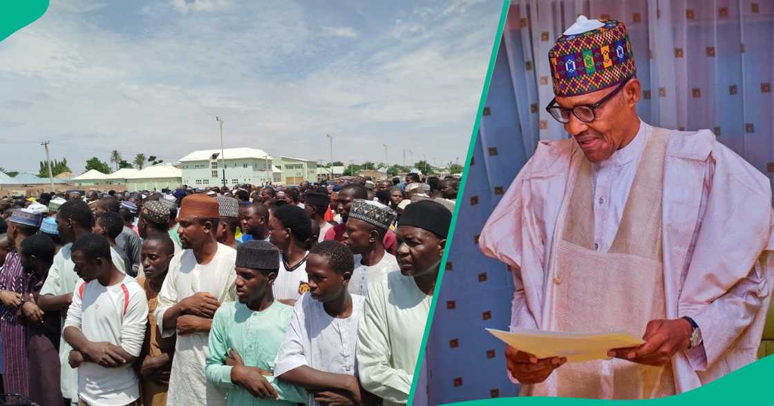 Yadda aka yi salla domin girmama Buhari a Gombe Yadda aka yi salla domin girmama Buhari a Gombe