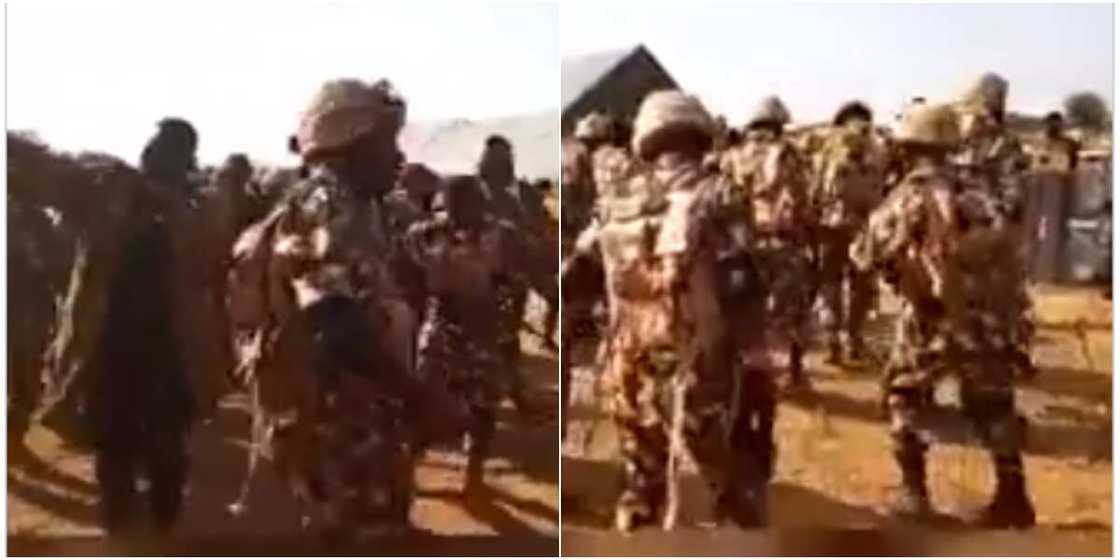 Well-Kitted Nigerian Troops Wow Social Media with Amazing legwork as they Get Into Celebration Mood Well-Kitted Nigerian Troops Wow Social Media with Amazing legwork as they Get Into Celebration Mood