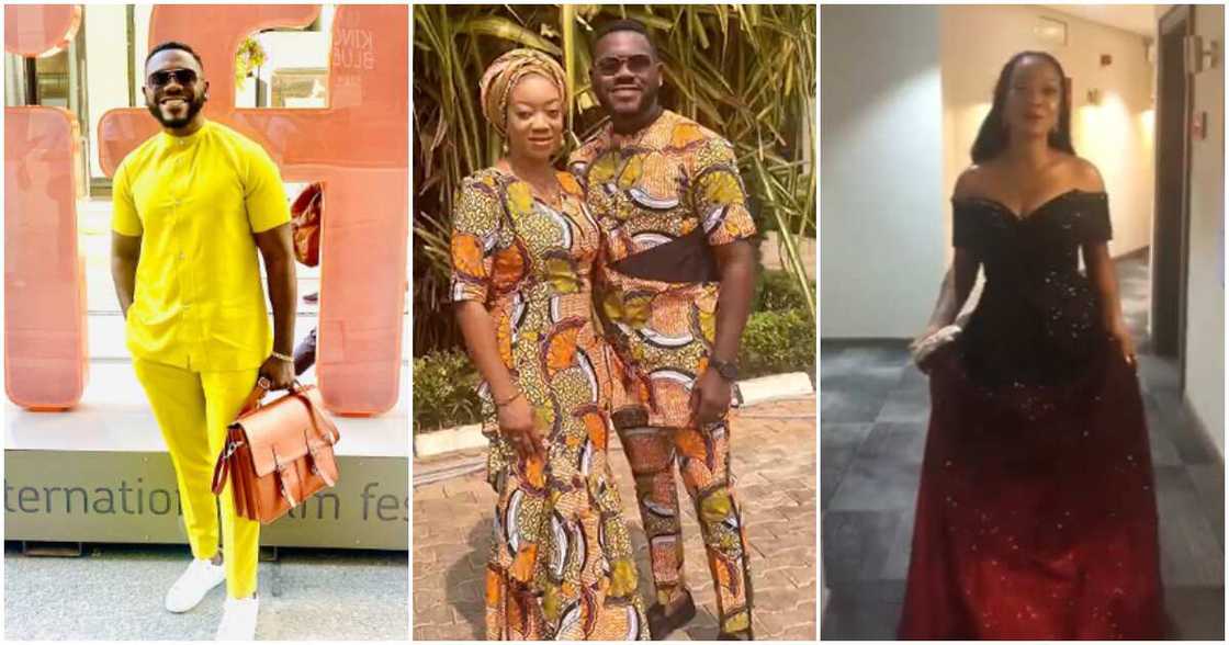 Photos of Deyemi Okanlawon and wife