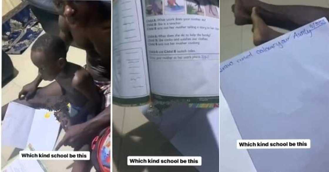 Dad laments over tough assignment given to 4-year-old son Dad laments over tough assignment given to 4-year-old son