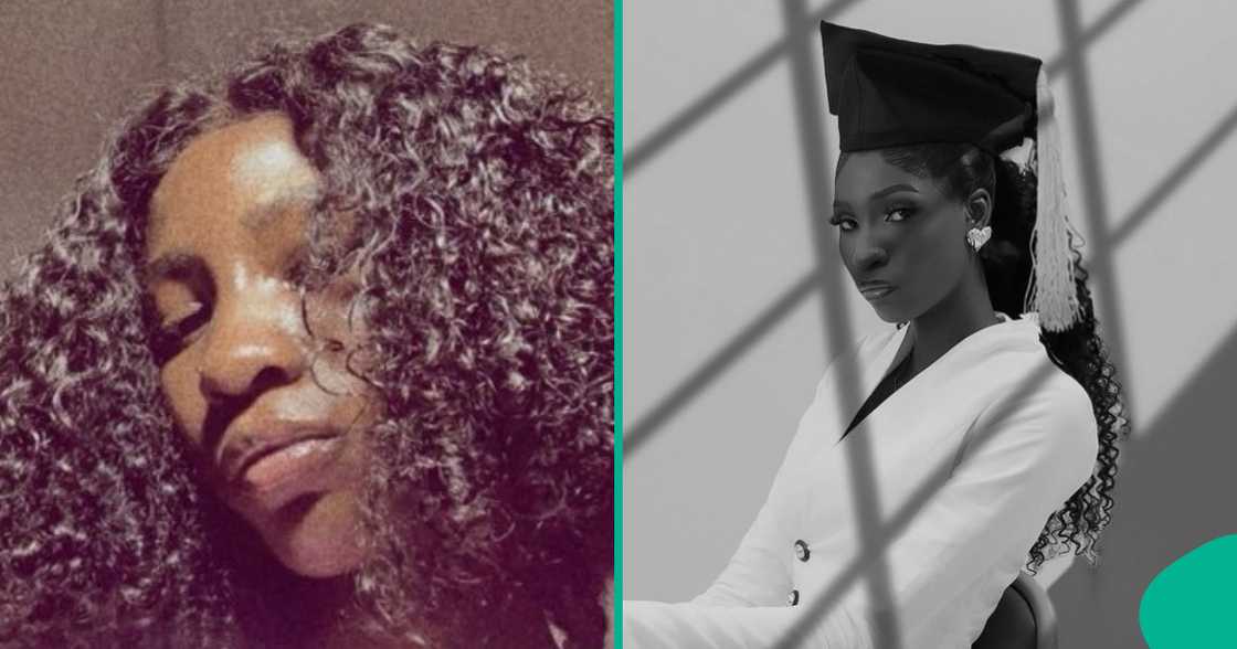 New graduate shares emotional post as she graduates. New graduate shares emotional post as she graduates.