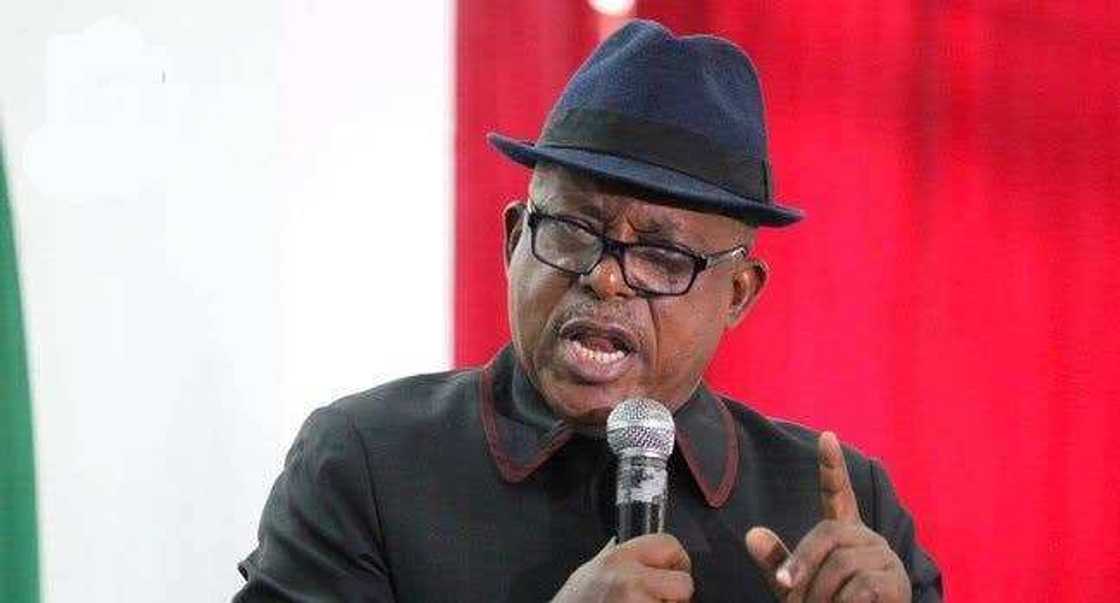 Uche Secondus tells his PDP enemies he won't withdraw case Uche Secondus tells his PDP enemies he won't withdraw case