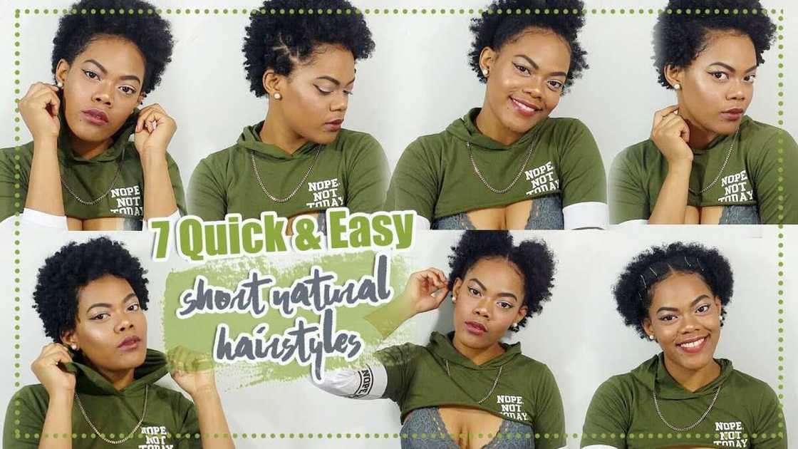 How to style short natural hair after washing How to style short natural hair after washing