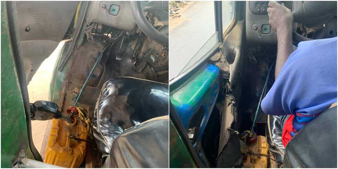 Wetin You No Go See for Lagos? Danfo Using Keg as Fuel Tank Causes Stir on Social Media, Many React Wetin You No Go See for Lagos? Danfo Using Keg as Fuel Tank Causes Stir on Social Media, Many React