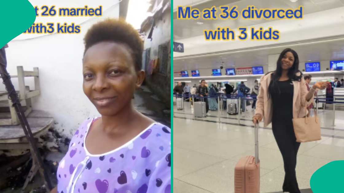 Lady shows how her body changed after she got divorced. Lady shows how her body changed after she got divorced.