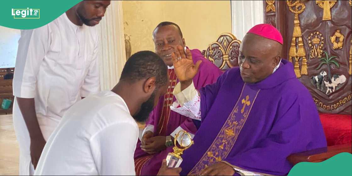 Clergy and youth representatives attended the reception following the service. Clergy and youth representatives attended the reception following the service.