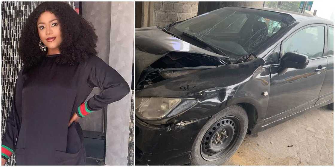 Didi Ekanem recounts abandoning her car at police station after hitting road user, thanks God for his life Didi Ekanem recounts abandoning her car at police station after hitting road user, thanks God for his life