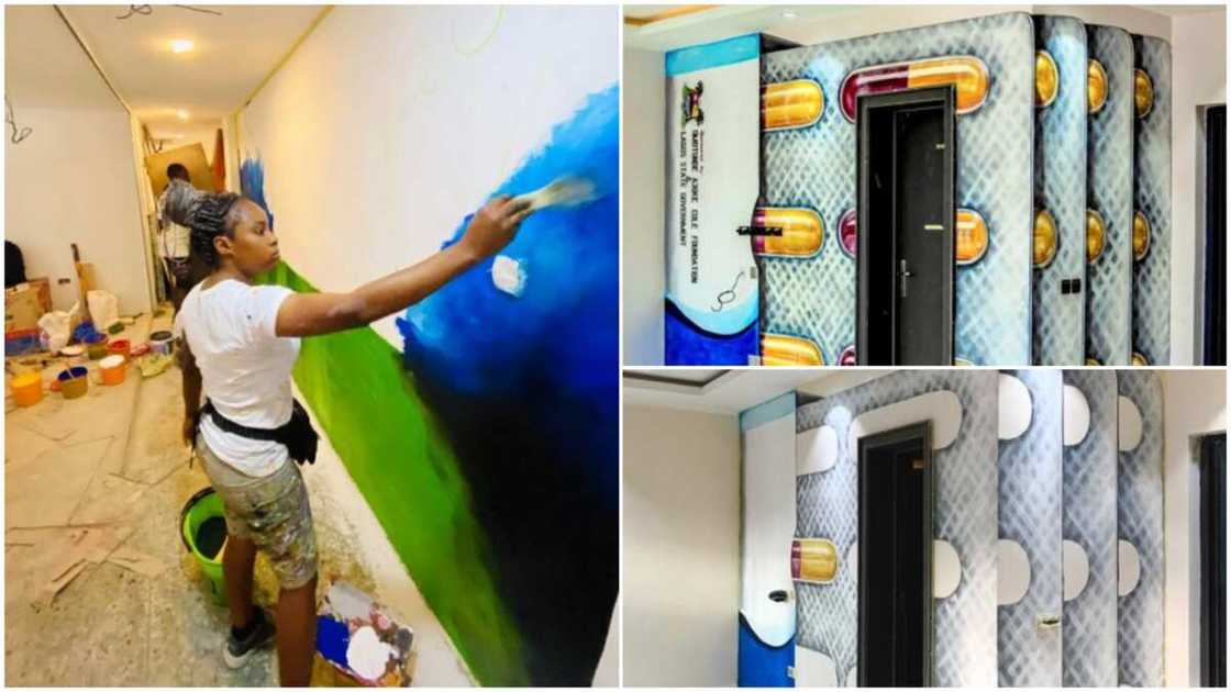 She has been a mural artist for years. She has been a mural artist for years.