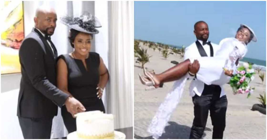 Actor Mr Ibu's daughter Jasmine and hubby Actor Mr Ibu's daughter Jasmine and hubby