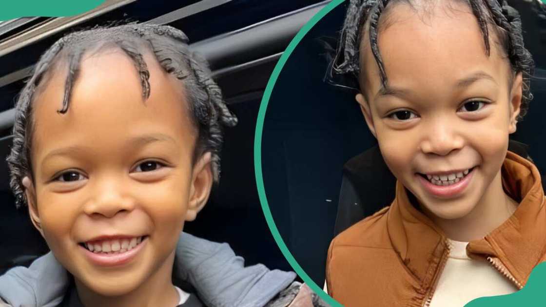 Breland Richardson is in a grey jacket (L). Lil Scrappy's son in a brown jacket and beige T-shirt (R) Breland Richardson is in a grey jacket (L). Lil Scrappy's son in a brown jacket and beige T-shirt (R)