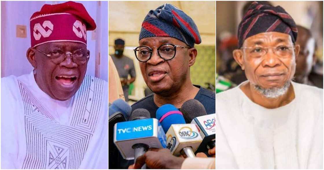 Bola Tinubu, APC, Tajudeen Lawal, Gboyega Oyetola Bola Tinubu, APC, Tajudeen Lawal, Gboyega Oyetola