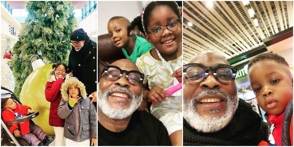 Meet grandpa Richard Mofe Damijo's cute grandkids