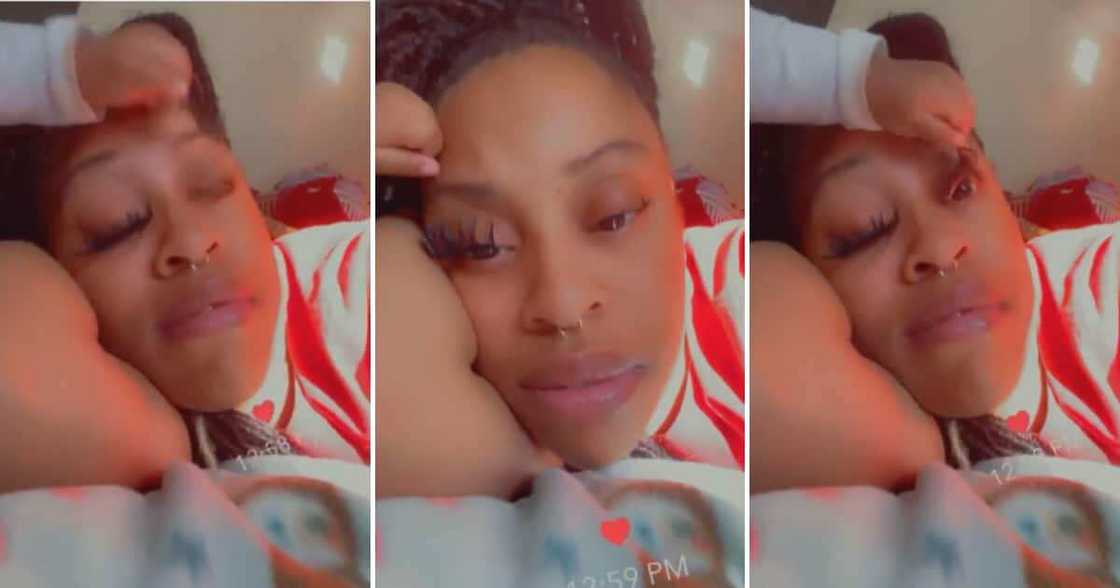 Mom getting her fake lashes pulled off by her baby Mom getting her fake lashes pulled off by her baby