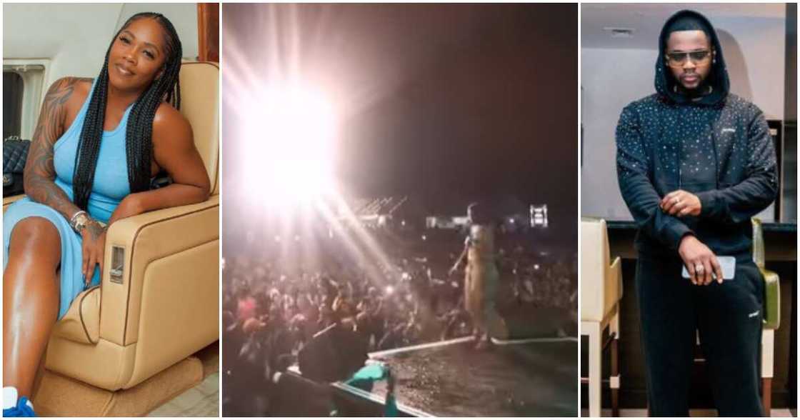 Nigerian singers Tiwa Savage and Kizz Daniel Nigerian singers Tiwa Savage and Kizz Daniel