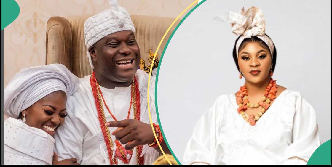 Ooni's and Olori Ashley, Ooni's third wife congratulates Olori Ashley