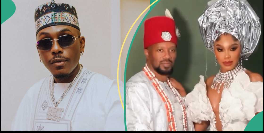 Timini at Sharon Ooja's wedding, Timini sprays money at Sharon Ooja's wedding Timini at Sharon Ooja's wedding, Timini sprays money at Sharon Ooja's wedding
