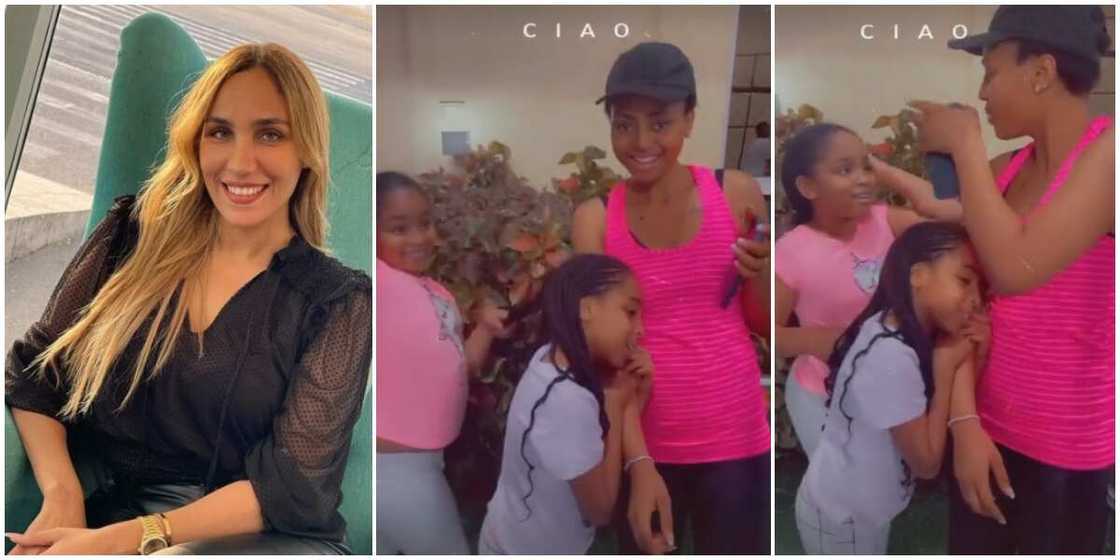 Laila Nwoko jokingly passes off her daughters as Regina Daniels', shares cute video Laila Nwoko jokingly passes off her daughters as Regina Daniels', shares cute video