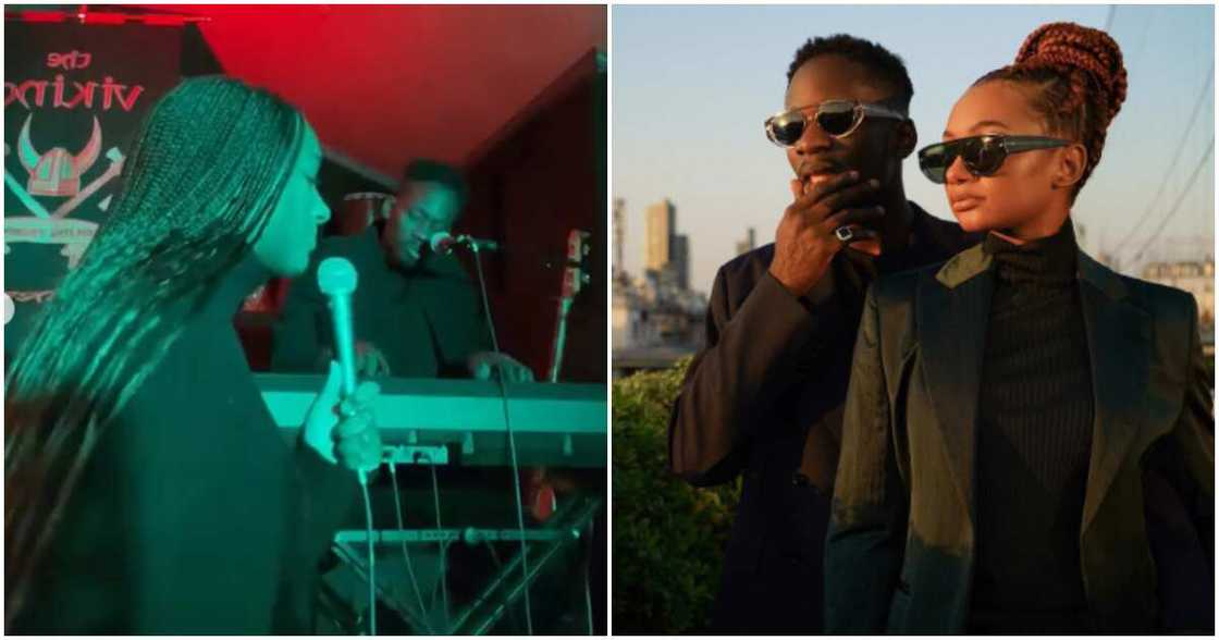 Singer Mr Eazi and fiancée Temi Otedola Singer Mr Eazi and fiancée Temi Otedola